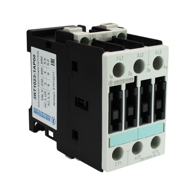 3RT1023-1AP00,3-пол.,9A,AC-3,4кВт/400V,230V AC,50/60Гц,типоразмер S0,винтовые клеммы,IP20 (ЭТ)