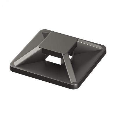 База монтажная двойная самоклеящаяся 28х28 к хомутам черн. 25474SR