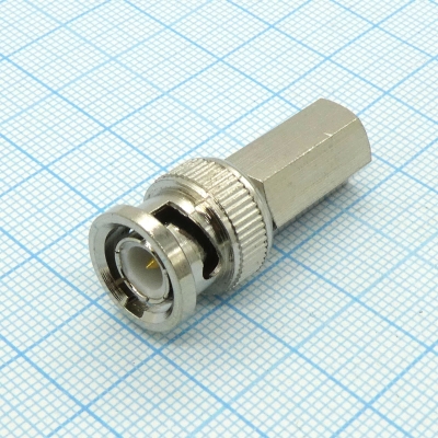 BNC штекер, накрутка RG-59