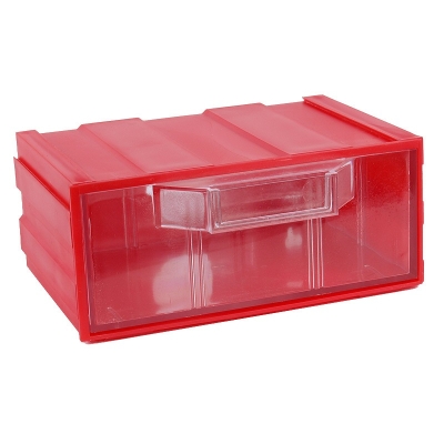 Бокс для р/дет К- 1 прозрачные/красный