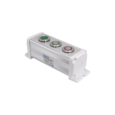 BXM47-B3/22-65У1 (1 зелёная лампа, 220В + 2 цилиндр. кнопки (зел. и красн.) (1C1NO1NC)) (ЭТ)