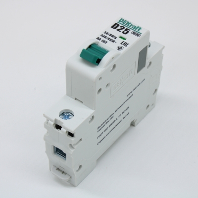 Dekraft Автоматический выключатель 1Р 25А х-ка D ВА-103 6кА