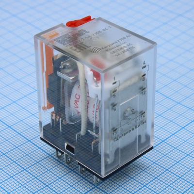 Dekraft Промежуточное реле 2 конт. с LED инд. и TEST функ. 5А 230В AC ПР-102