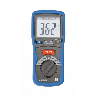 DT-5301 Тестер измеритель сопротивления петли фаза-нуль и тока короткого замыкания