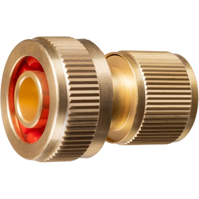 GRINDA BC-34A, 3/4″, для шланга, с автостопом, из латуни, быстросъёмный соединитель, PROLine (8-426130)