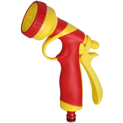 GRINDA T-8C, 8 режимов, курок сзади, пластиковый с TPR, поливочный пистолет (8-427183)