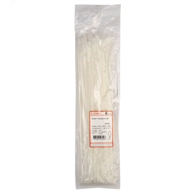 Хомут кабельный 3.6х370 полиамид бел. 25208SR