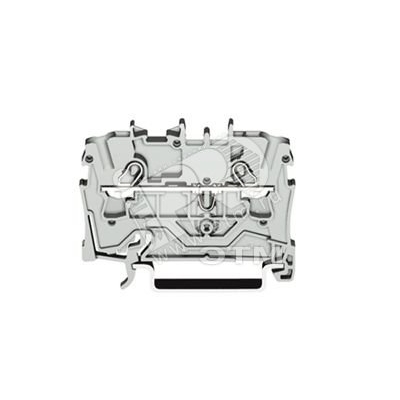 Клемма двухпроводная проходная 2.5мм на DIN рейку 2002-1201