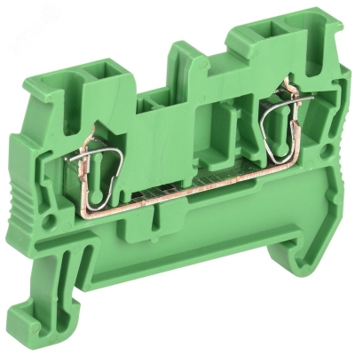 Клемма пружинная КПИ 2в-2,5 31А зеленый YZN11-002-K06