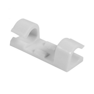 клипса самоклеящаяся 15х40мм белая