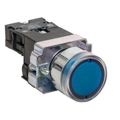 Кнопка BW61 с подсветкой 24В синяя NO PROxima xb2-bw61-24