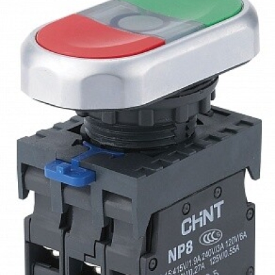 Кнопка модульная NP9-10/1 без подсветки 1НО зел. 584052