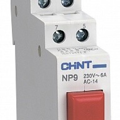 Кнопка модульная NP9-12D3/2 с подсветкой 1НО+2НЗ AC/DC 230В красн. 584047