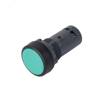 Кнопка SB7 моноблочная 22мм зеленая с возвратом, пластик, 1НО, IP65 SB7NA31