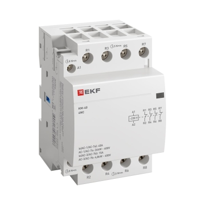Контактор модульный КМ 40А 4NC (3 мод.) PROxima km-3-40-04