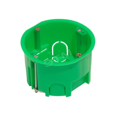 Коробка установочная СП 68х45 для гипсокарт. с метал. лапками КУ1202