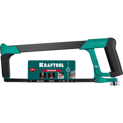 KRAFTOOL GRAND, 300 мм, обрезиненная ручка, полотно Bi-Metal, ножовка по металлу (15801)