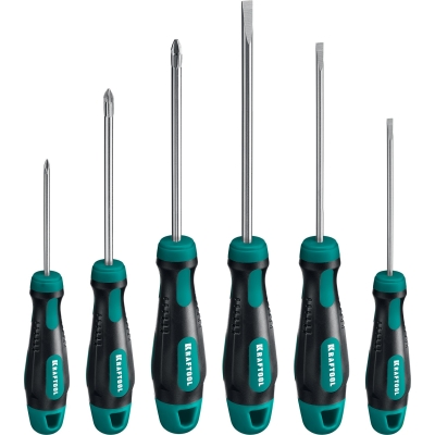 KRAFTOOL Х-Drive-6, 6 шт, набор отверток (250081-H6)