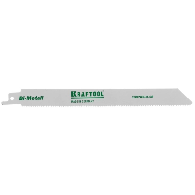 KRAFTOOL S1122VF, по дереву и металлу, Bi-Met, шаг 1.8-2.5 мм, 180 мм, полотно для сабельной пилы (159705-U-18)