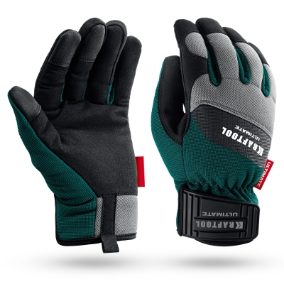 KRAFTOOL ULTIMATE р.L (9), профессиональные комбинированные перчатки, работа с сенсорными экранами (11299-L)