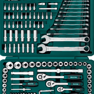 KRAFTOOL X Drive, 216 предм., (1/2″+3/8″+1/4″), универсальный набор инструмента (27888-H216)