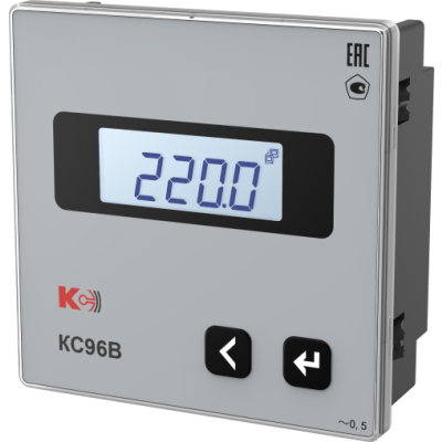 КС96В Вольтметры одноканальные 1RS-485 (лицевая панель 96х96 мм)