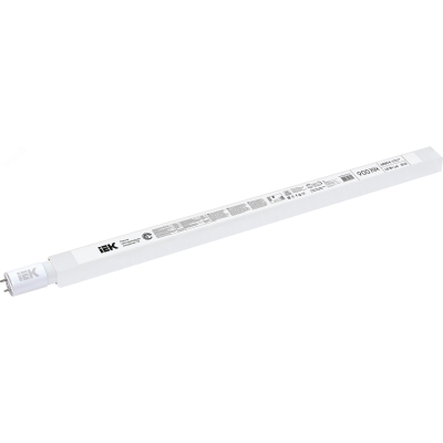 Лампа светодиодная Eco 10Вт T8 линейная 4000К нейтр. бел. G13 230В IEK LLE-T8-10-230-40-G13