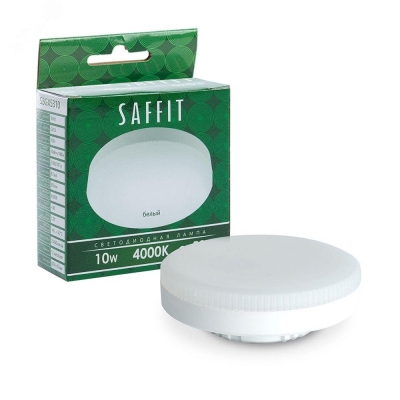 Лампа светодиодная LED 10вт GX53 белый таблетка 55228