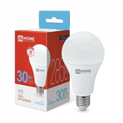 Лампа светодиодная LED-A70-VC 30Вт грушевидная 6500К холод. бел. E27 2850лм 230В 4690612024165