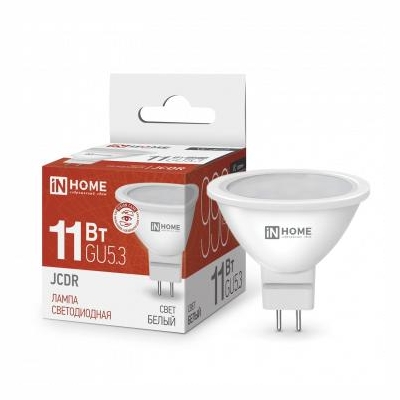 Лампа светодиодная LED-JCDR-VC 11Вт рефлектор 4000К нейтр. бел. GU5.3 990лм 230В 4690612020358