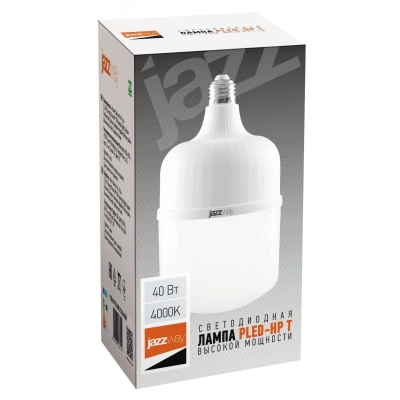 Лампа светодиодная высокомощная PLED-HP-T120 40Вт 4000К нейтр. бел. E27 3700лм 220В/50Гц 1038920A