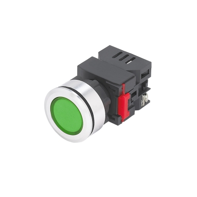 ЛС-30-З-2-220-65У1, зелёная, светодиодная матрица d=30мм, 220В AC/DC, IP65 (ЭТ)