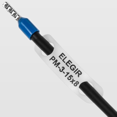 Маркер продеваемый PM-3-15x8 W белый (уп. 2100 шт.) арт.523315080