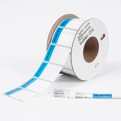 Маркер самоламинирующийся MSL-25x37/10-B синий (уп. 1000 шт.) арт.1322537104