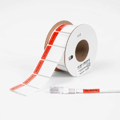 Маркер самоламинирующийся MSL-25x37/10-R красный (уп. 1000 шт.) арт.1322537103