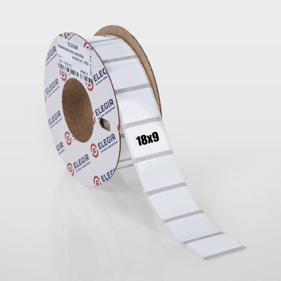 Маркировочная наклейка NPP-18х09-W белая (уп. 6000 шт.) арт.11618090