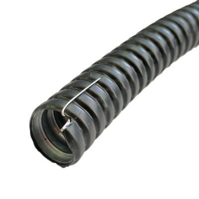 Металлорукав в ПВХ изоляции МРПИ НГ 15 d15мм с протяжкой (уп.50м) ГОФРОМАТИК/ zeta44402