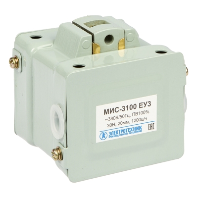 МИС-3100 ЕУ3, 380В, тянущее исполнение, ПВ 100%, IP20, с жесткими выводами (ЭТ)