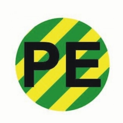 Наклейка "PE" d=20мм PROxima an-2-07-1