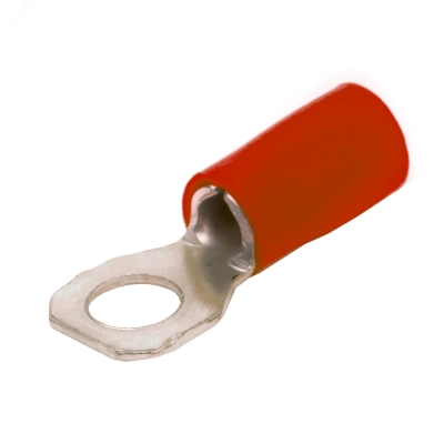 Наконечник кабельный НКИ 1.5-8 с изолированным фланцем красный 2A8P