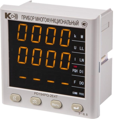 PD194PQ-2E4T Многофункциональные приборы 1RS-485/6DI/3DO (лицевая панель 120х120 мм)