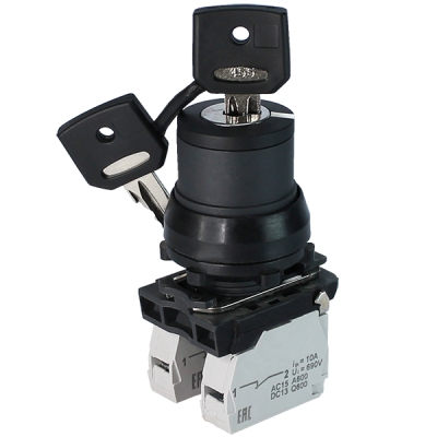 ПЕ-171 исп.1м, 2з, 10А, 660В,замок на 2 положения 0 +90°(ключ в полож."вкл"не вынимается), IP40 (ЭТ