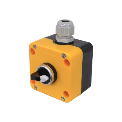 ПКУ22-1333-65У1, 1 переключатель на 3 положения с фиксацией (НО+НО), IP65 (ЭТ)