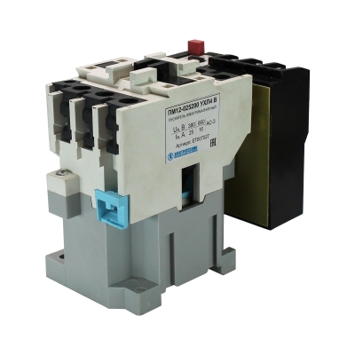 ПМ12-025200 УХЛ4 В, 380В, 1з, 25А, нереверсивный, с реле РТТ-131 21,2-28,7А, IP00 (ЭТ)(Китай)