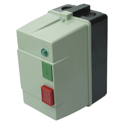 ПМЛ-2230 УХЛ4 Б,220В,1з,25А,нереверс.,с реле 17-25А,в корпусе IP54,с кнопк. ПУСК+СТОП, сигн.л. (ЭТ)