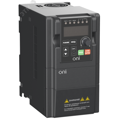 Преобразователь частоты A150 380В 3Ф 0,75кВт 3А со встроенным тормозным модулем A150-33-075HT