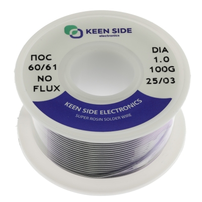 Припой Sn60/Pb40-d1.0-100g ПОС 60/61