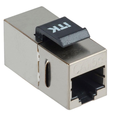 Проходной адаптер кат. 5E FTP RJ45-RJ45 Keystone Jack CS7-1C5EF