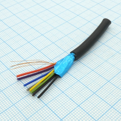 Провод 8-ми жил.экранированный круглый