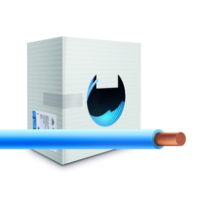 Провод монтажный cabH05V-K-1x1-b200-blu